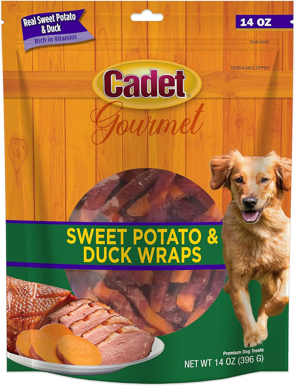 Gourmet Chicken & Apple Wrapped Dog Treats Wraps - Healthy & Natural Chicken & Apple Dog Training Treats for Small & Large Dogs - Inspected & Tested in USA (28 Oz.)